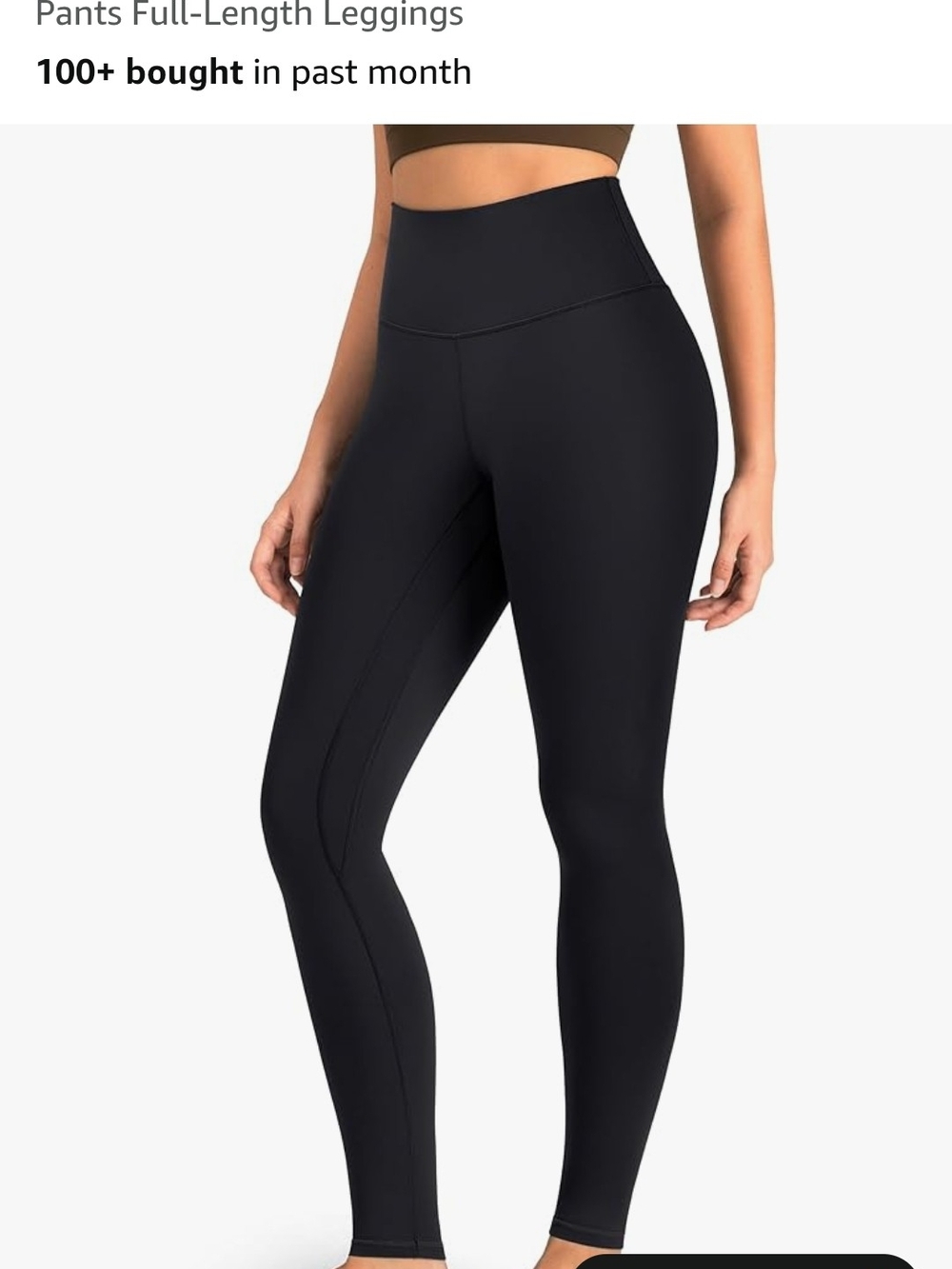 Colorfulkoala High-Waist Black Full-Length Women's Leggings
